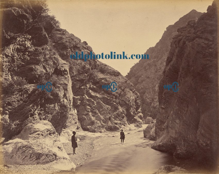 End of the defile, looking back at Ali Musjid 1878