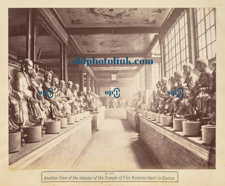 Temple of Five Hundred Genii  Guangzhou 1880