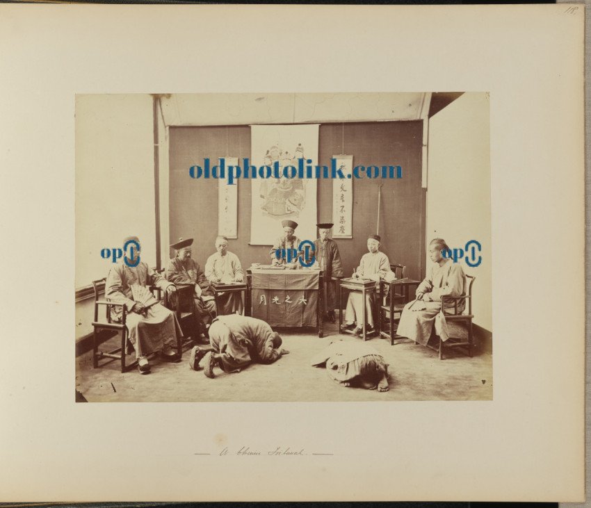 a meeting of the court in China 1850