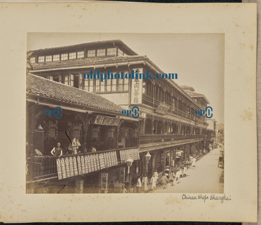 Chinese Shops  Shanghai 1870