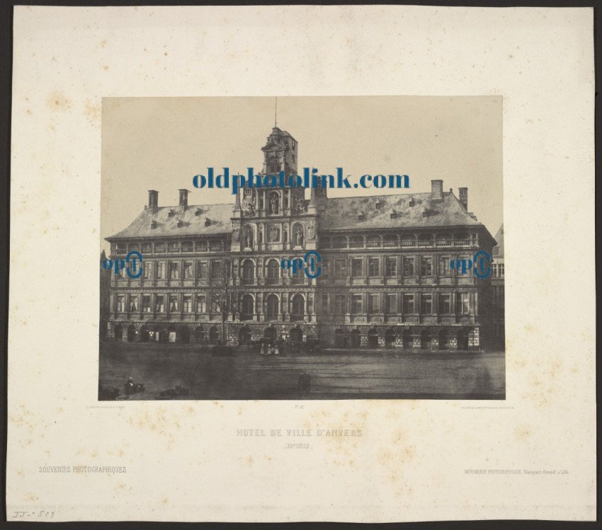 Hotel de Ville d'Anvers 1852
