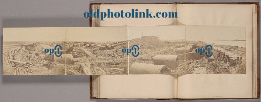 Rear of the Taku North Fort After Its Capture Showing the Retreat of the Chinese Army 1860