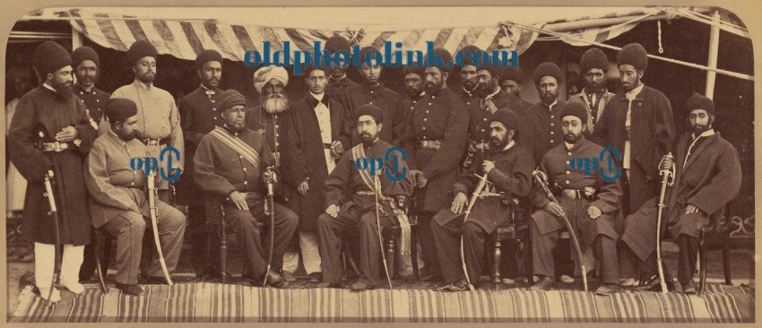 Group, The Amir Yakub Khan and Sirdars of Kabul 1879