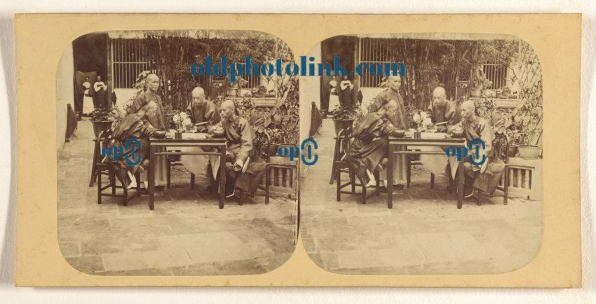 Canton  Two Mandarins of the First Class, or Blue Button 1858