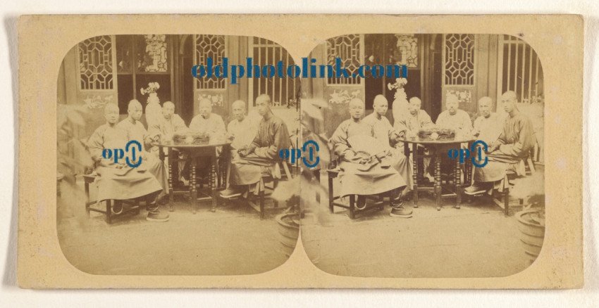 Group of Mandarins and Officers, in the Yamun of the Governor General of Canton 1859