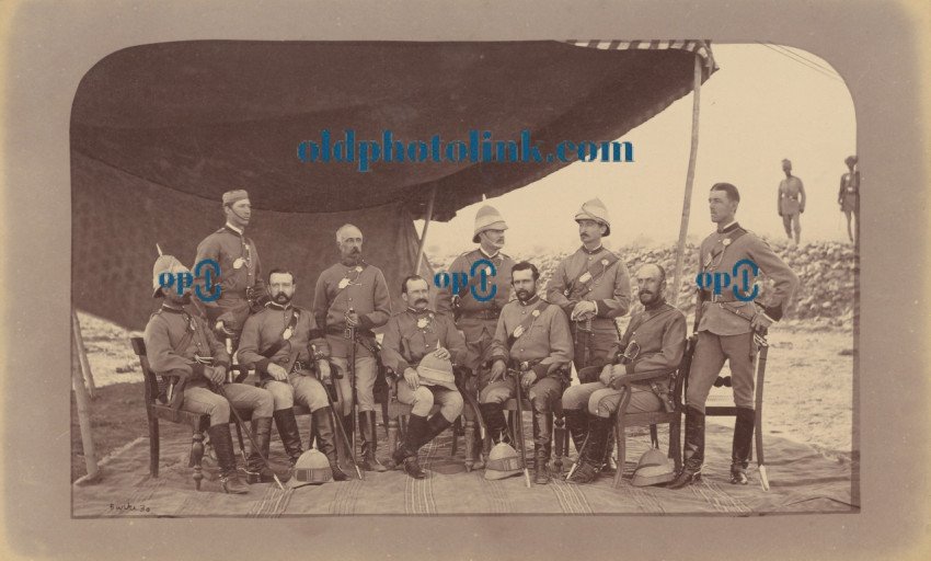 Group of British Officers  1878