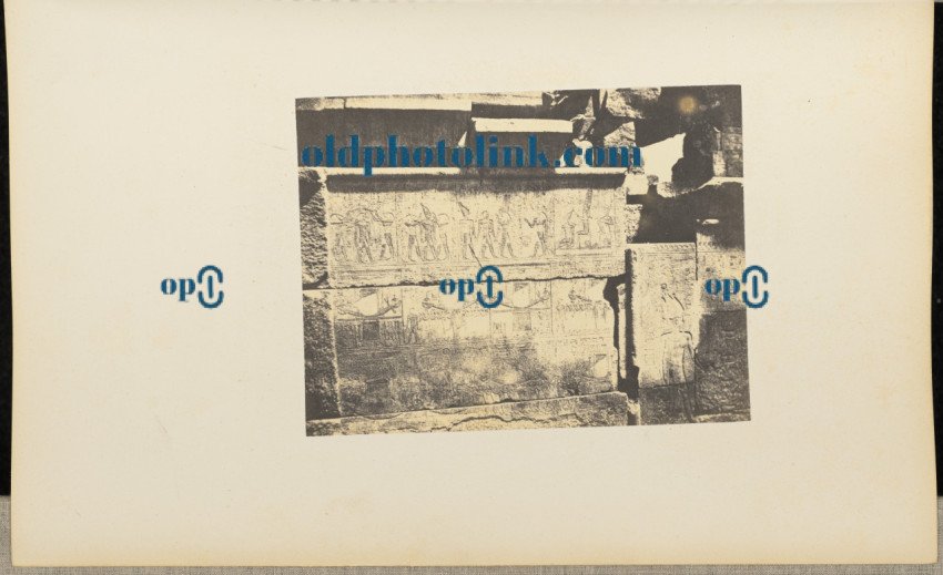 Relief scenes on temple walls at Karnak  1859