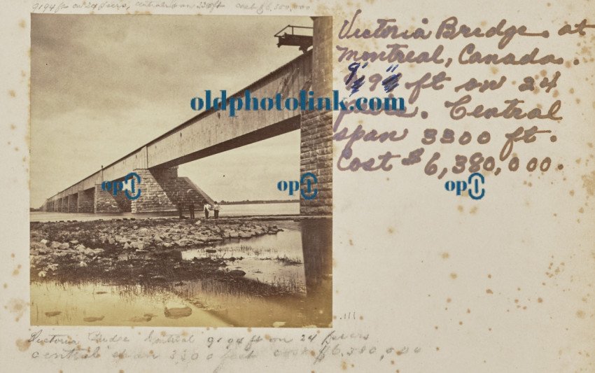 Victoria Bridge Montreal 1870