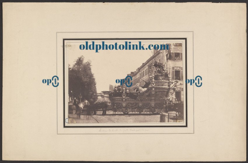 Le char de la ville de Gand 1850