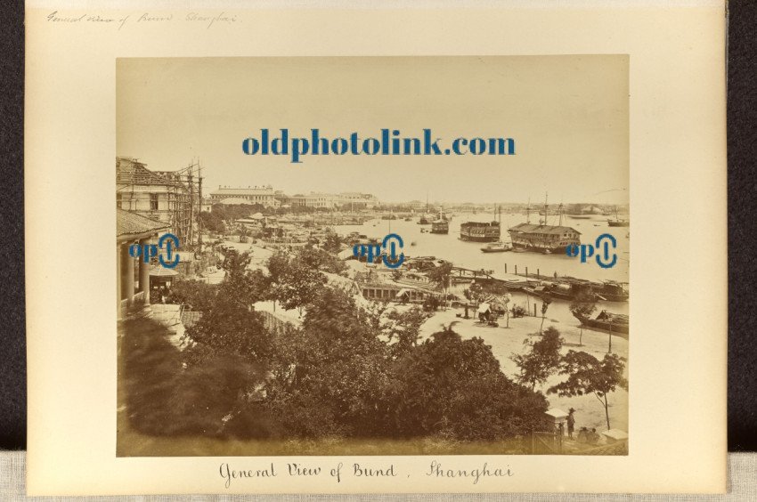 General View of Bund, Shanghai 1870