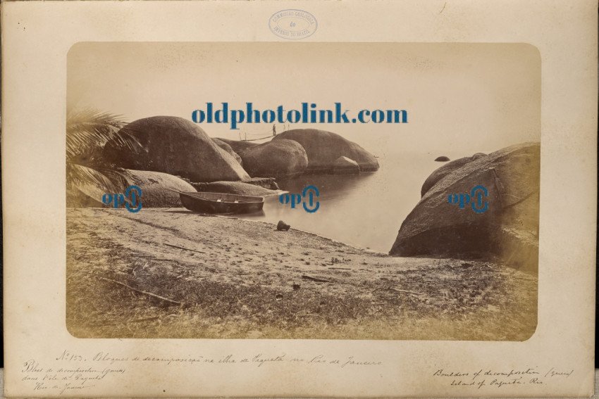 Decomposition blocks on Paquetá Island in Rio de Janeiro 1875