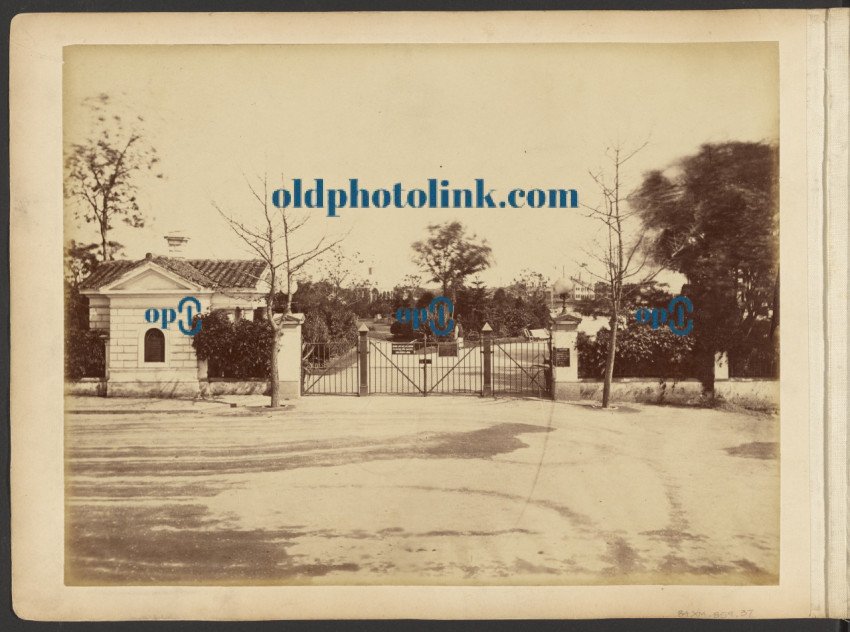 Entrance to the Public Garden, Shanghai 1870