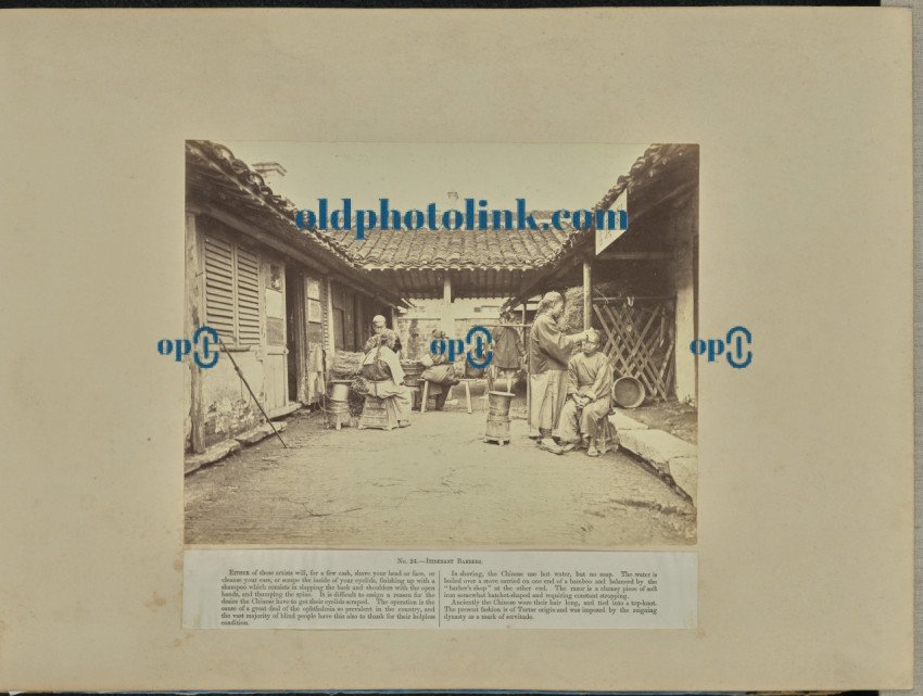 Itinerant Barbers  1870