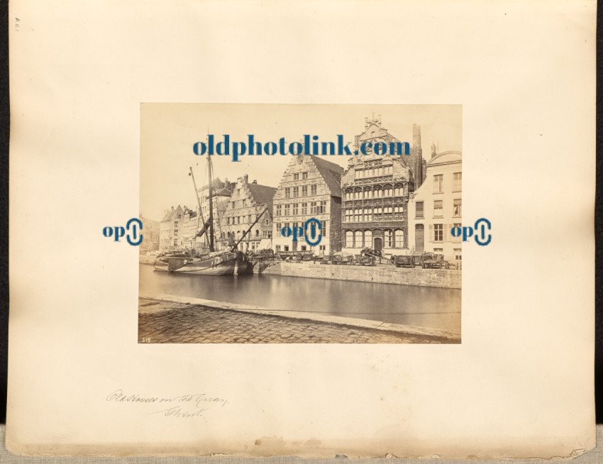 Old Houses on the Quay, Ghent 1850