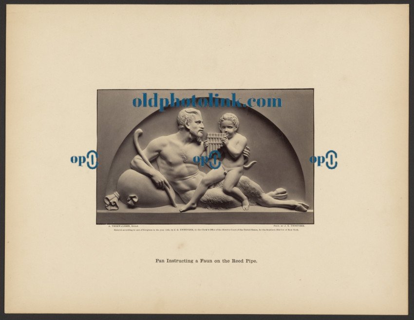 Pan Instructing a Faun on the Reed Pipe 1863