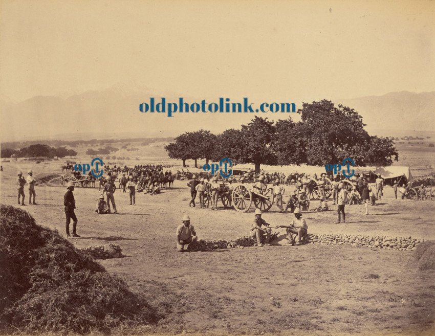 Safed Sang Camp scene IC R H A  1878