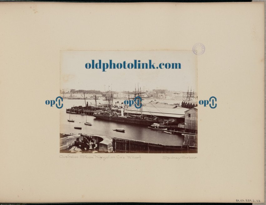 Australian Steam Navigation Co's Wharf 1887