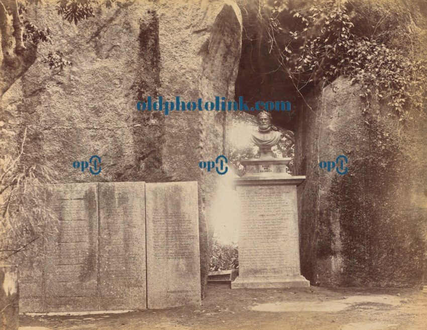 Camoen's Monument, Macao,China, 1870s