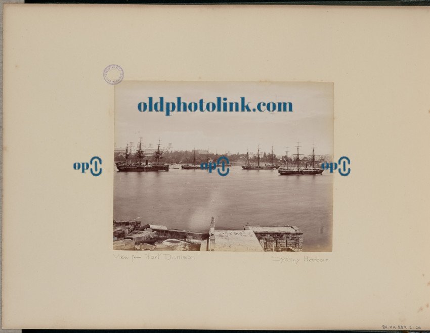 View from Fort Denison 1887