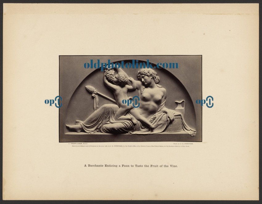 A Bacchante Enticing a Faun to Taste the Fruit of the Vine 1863