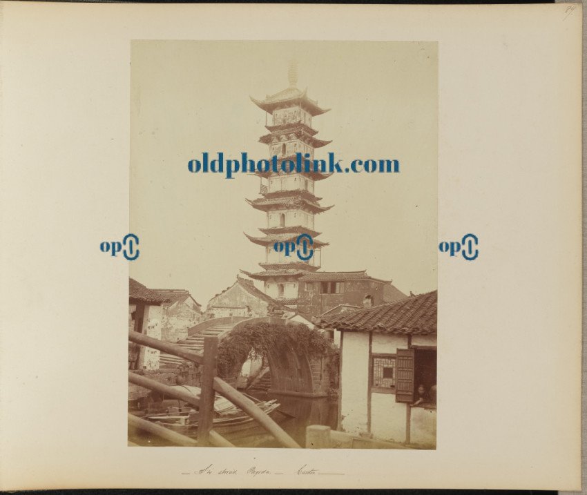 Six Storied Pagoda  Canton 1872