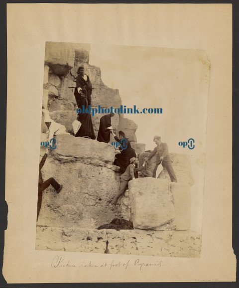 Picture taken at foot of Pyramids 1870