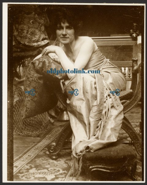 Female Model Posing for the Decorative Panel 1900