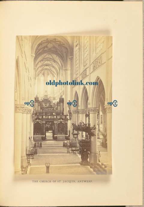 The Church of Saint Jacques, Antwerp 1866