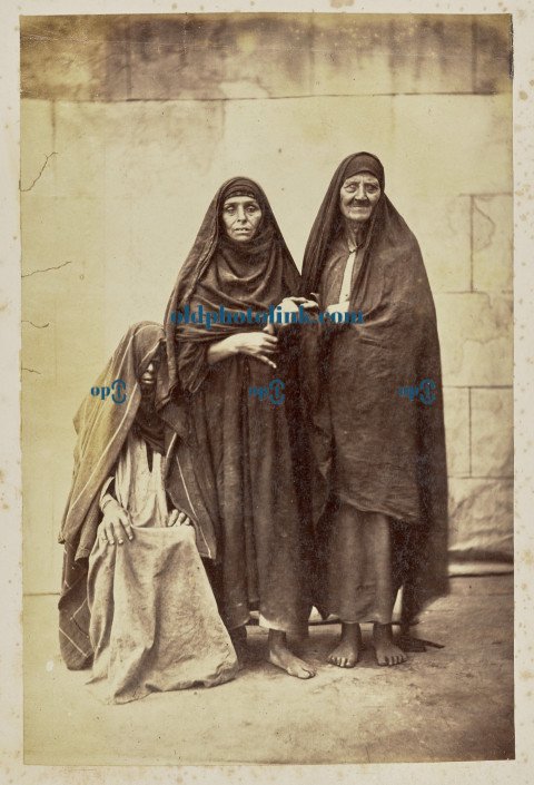 Group portrait of three women 1890