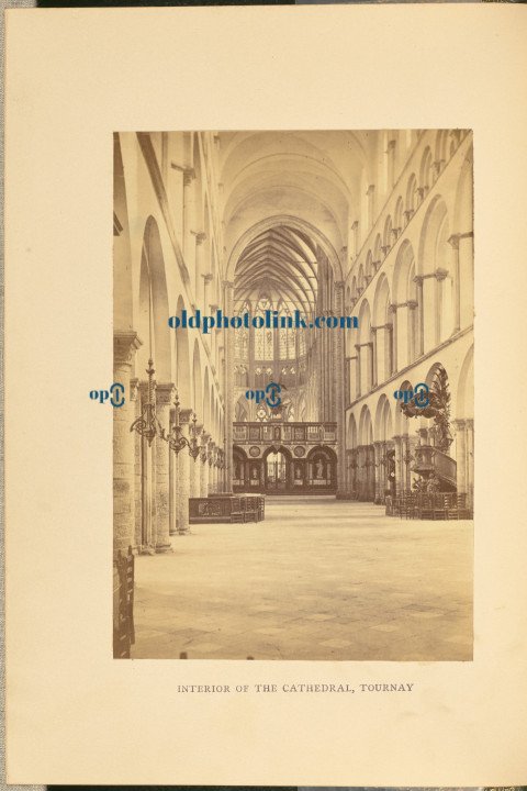 Interior of the Cathedral, Tournay 1866